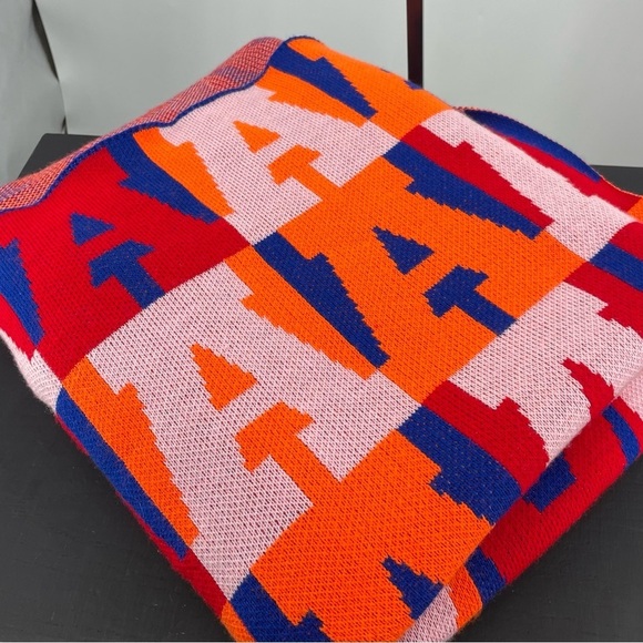 Baublebar Custom “A” ON REPEAT BLANKET multicolor red pink orange blue ￼ - Picture 1 of 4